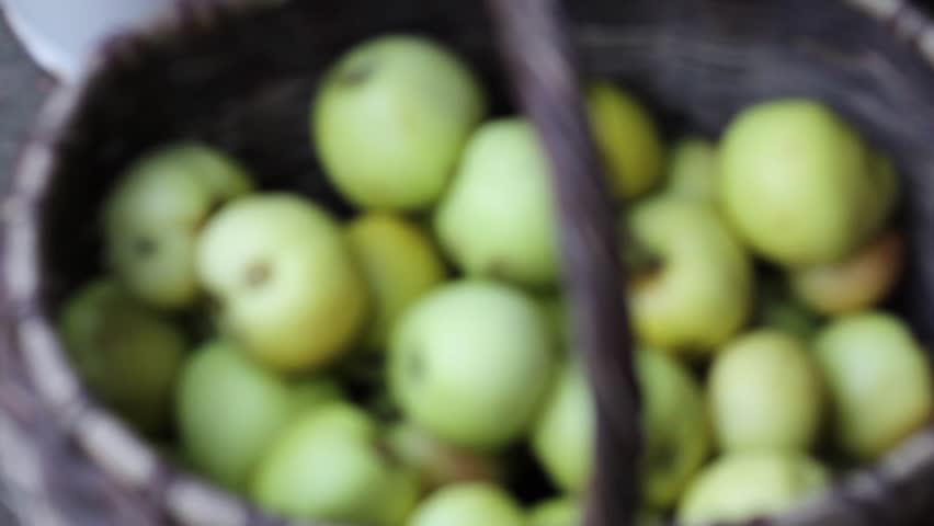 apples in a basket