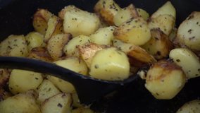 Cooking potatoes in super slow motion - Powered by Shutterstock - Get 15% off with code: PIKWIZARD15