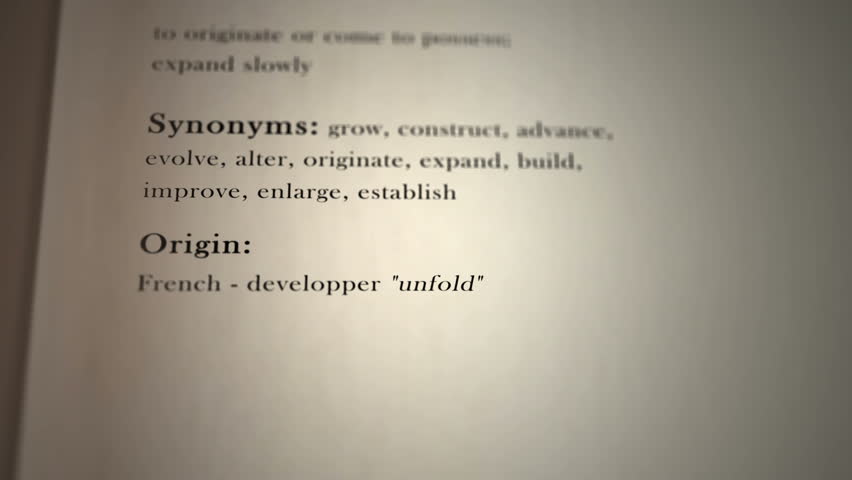 Develop Definition - Animation