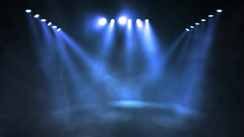 Stage lights shining at studio. Seamless looping animation. Royalty-Free Stock Footage #1017491620
