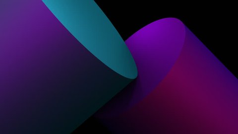 Abstract 3d rendering of geometric shapes. Modern background, looped animation. Seamless motion design. 4k UHD Arkivvideo