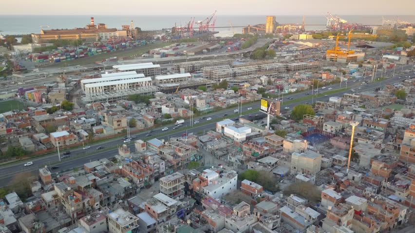 Poor Neighborhood Villa 31meters away from the freeway, open view of Buenos Aires Port and Rio de la plata. Buenos Aires, Argentina