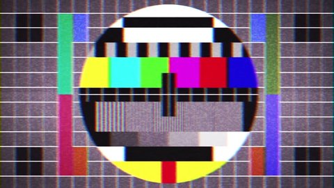 Old Tv Test Signal Sight Background Loop/
4k animation of an old retro pal secam sight screen like old television test signal
