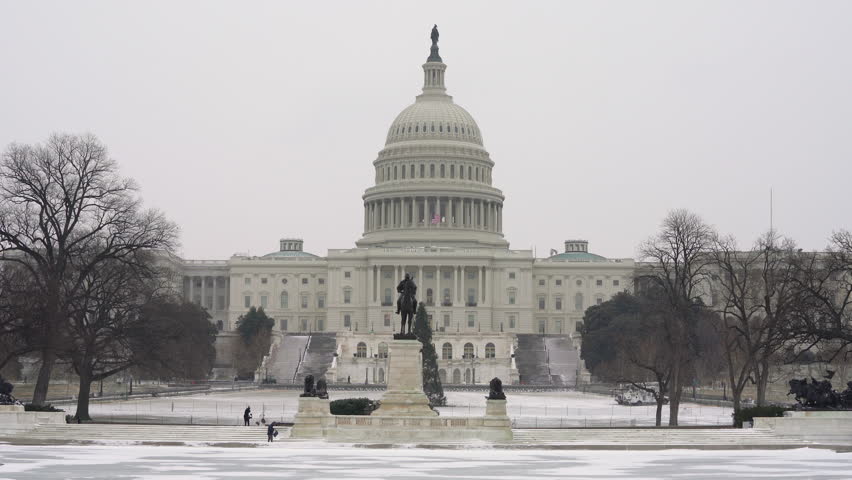 Capital in snowstorm image - Free stock photo - Public Domain photo ...