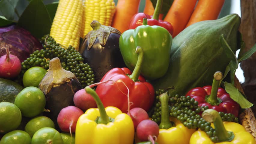Fruits and vegetables. | Shutterstock HD Video #1017527515