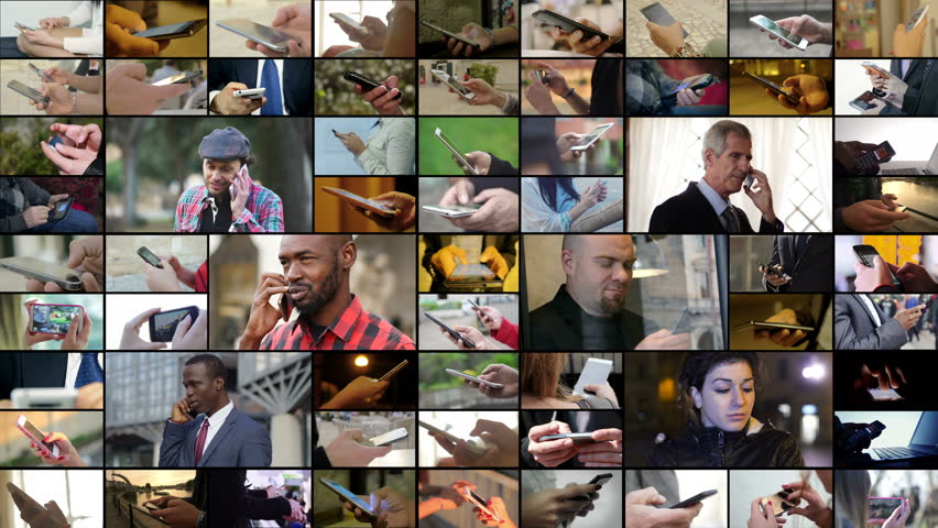 Multiscreen of Technology,devices,communication. People using smartphone | Shutterstock HD Video #1017533197