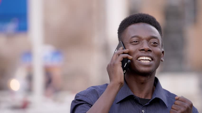 good newssuccess happy smiling young black 스톡 동영상 비디오(100% 로열티 프리) 1017550138 | Shutterstock