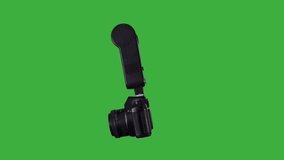 Spinning Old SLR Camera on Green Screen - Powered by Shutterstock - Get 15% off with code: PIKWIZARD15