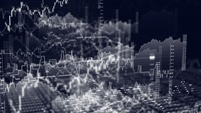 Heart of Money world concept. Flight around Financial System visualization. High detailed video with online stock market data, charts, diagrams, quotes, and prices - Powered by Shutterstock - Get 15% off with code: PIKWIZARD15