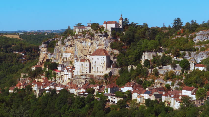 General view of Rocamadour in France | Shutterstock HD Video #1017611446