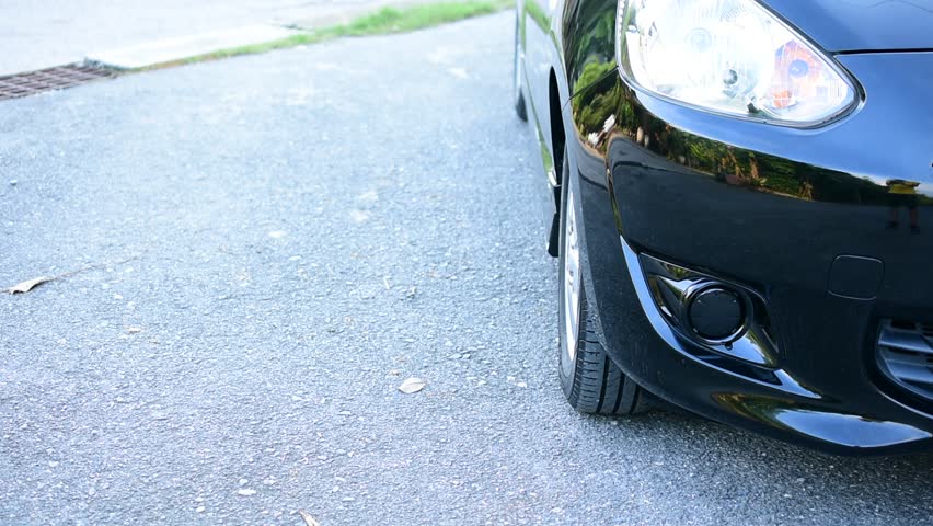 Car parked on road,Car on street