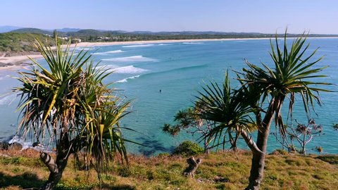 Beautiful footage of a beach scene on the East Coast of Australia. Cabarita Point is located near the famous Gold Coast, but is far enough down the road to retain a country town atmosphere.