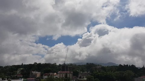 A cloudy timelapse of a city on top of mountains. Shot in Baguio, Philippines.
