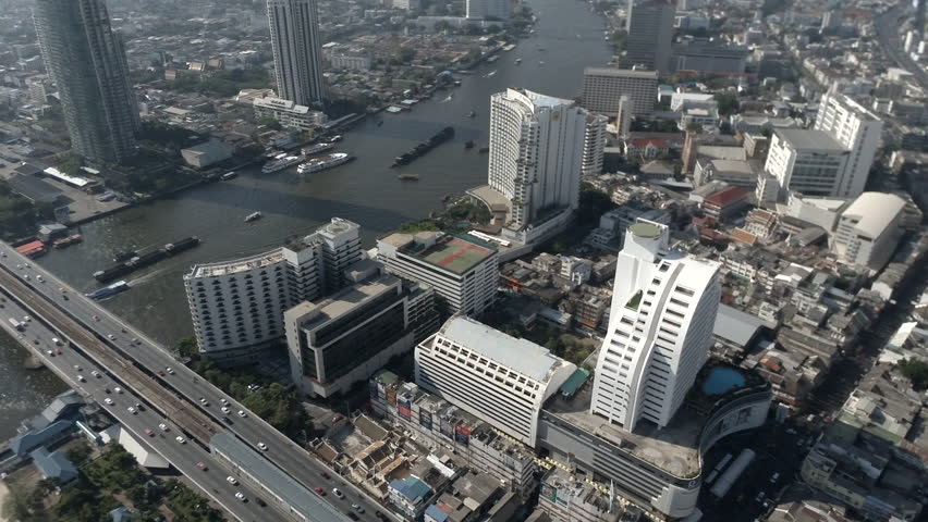 Aerial view of Bangkok, Thailand