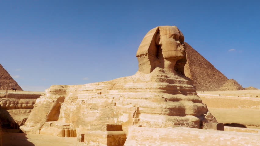 The Great Sphinx of Giza at Giza Plateau, Egypt Royalty-Free Stock Footage #1017708652