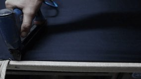 Worker Stapling With Staple Nail Pneumatic Gun
 - Powered by Shutterstock - Get 15% off with code: PIKWIZARD15
