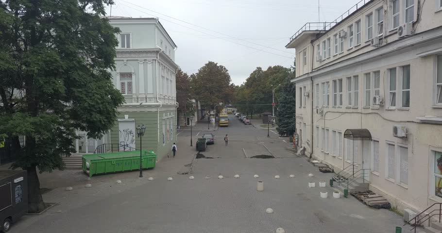 Aerial View of Odessa Downtown old city 4k  4096 x 2160 pixels