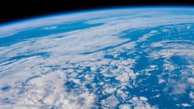 19TH FEBRUARY 2018: Planet Earth seen from the International Space Station over the earth, Time Lapse Full HD. Images courtesy of NASA Johnson Space Center