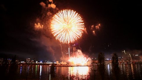 Fireworks Festival in Seoul South Korea., 