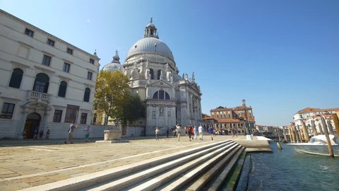 Santa Maria de la Salute, Venice. Extreme wide angle,