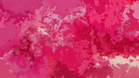 abstract animated twinking stained background seamless loop video - watercolor splotch effect - hot pink rose magenta red fuchsia color
