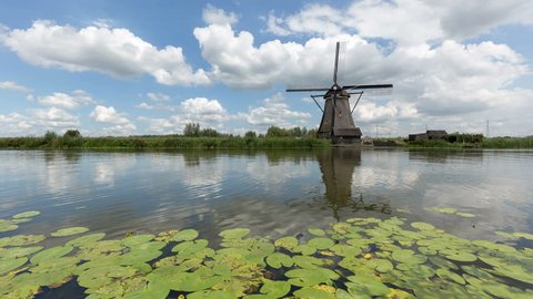 A Windmill In Kinderdijk, Netherlands