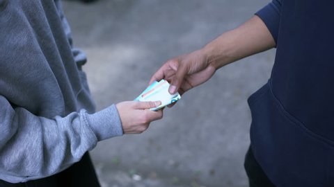 Senior student extorts money from younger boy, school bullying, robbery crime