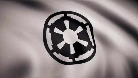 Star Wars Galactic Empire Flag Waving Stock Footage Video (100% Royalty ...