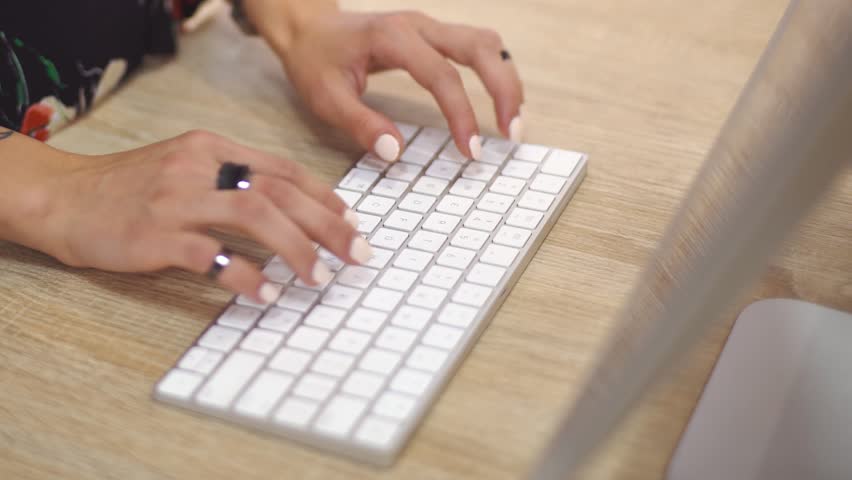 Typing on Keyboard Royalty-Free Stock Footage #1017837691
