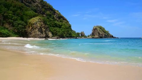 Beautiful beach panorama on Flores island - Paradise on Koka Beach 