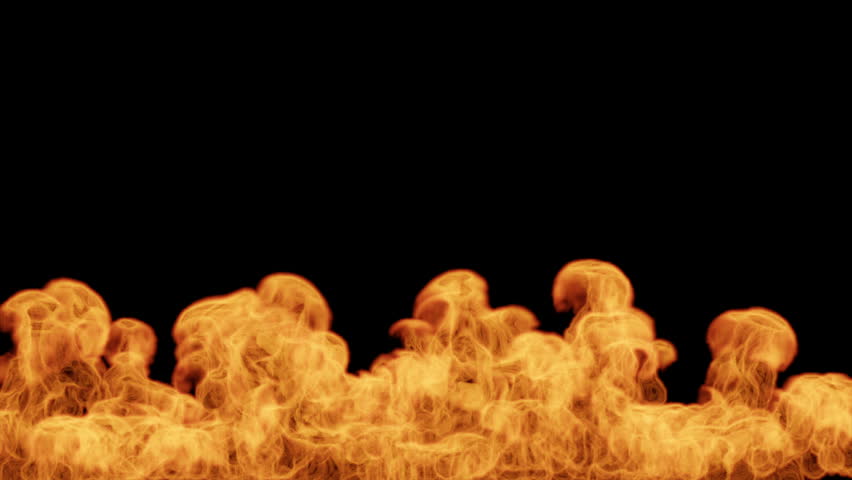 Realistic Fire Wall Background 4k Stock Footage Video 100