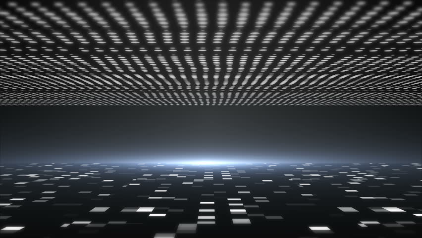 3d background with abstract techonology tunnel in space, 3d rendering illustration for business or technology