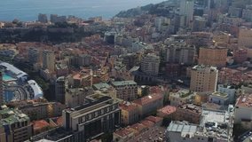 Monaco Monte Carlo city France sea town port yahts flats boats and casino