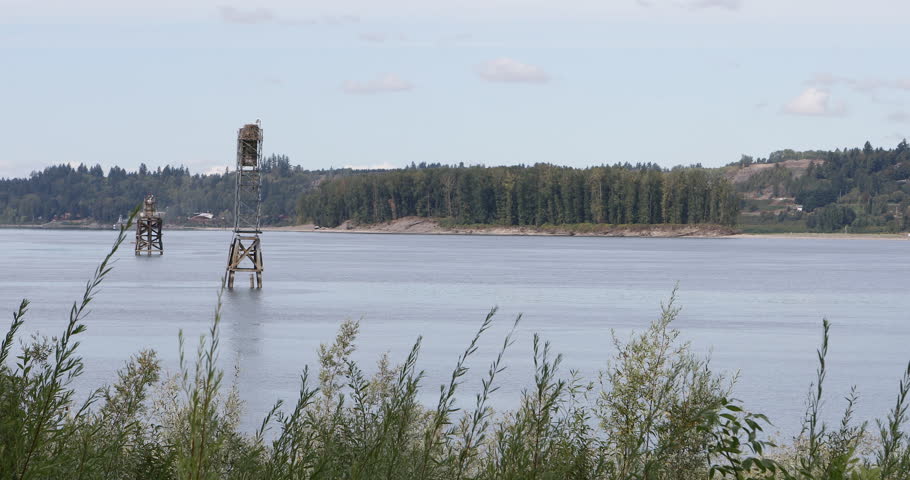 View of the Columbia River near Gresham, Oregon 4K