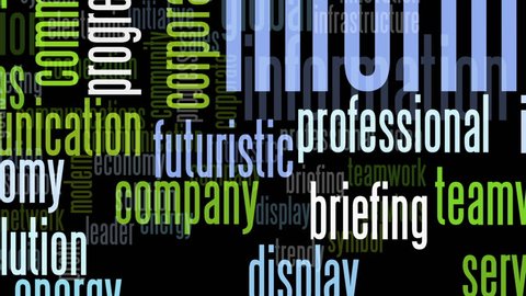 Business related words background