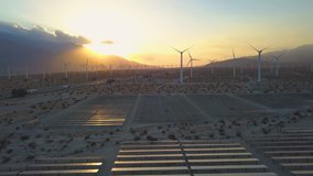 Renewable Energy is the Future - Wind Turbines and Solar Panels near Palm Springs - Powered by Shutterstock - Get 15% off with code: PIKWIZARD15
