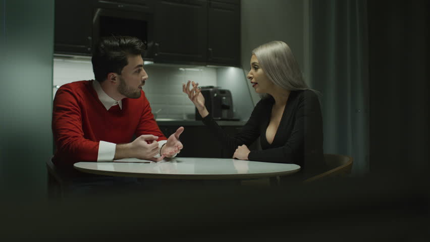 Young couple arguing.