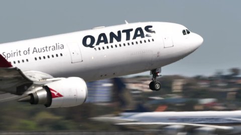 QANTAS AIRBUS A330-300 VH-QPF at SYDNEY AIRPORT AUSTRALIA - September 23, 2017