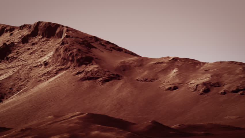 Mars landscape aerial drone flyby footage using actual satellite data  | Shutterstock HD Video #1017977476