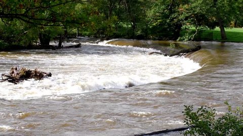 Fast Flowing Water Passing Over Horseshoe Stock Footage Video (100% ...