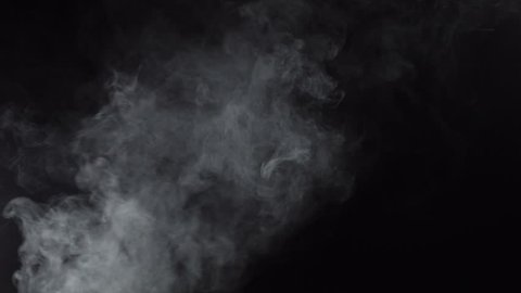 Smoky white cloud of e-cigarette, 4k