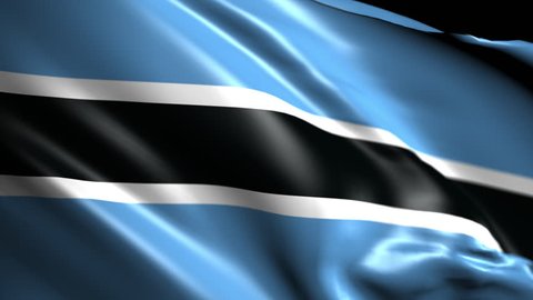 Flag of Botswana. Animated Slow pan to the right. Transition element