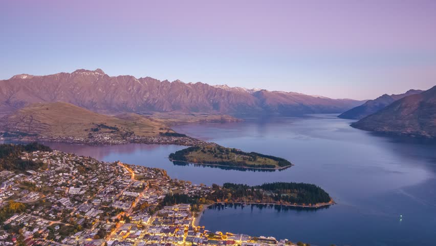 Beautiful scenery from the top view Queenstown