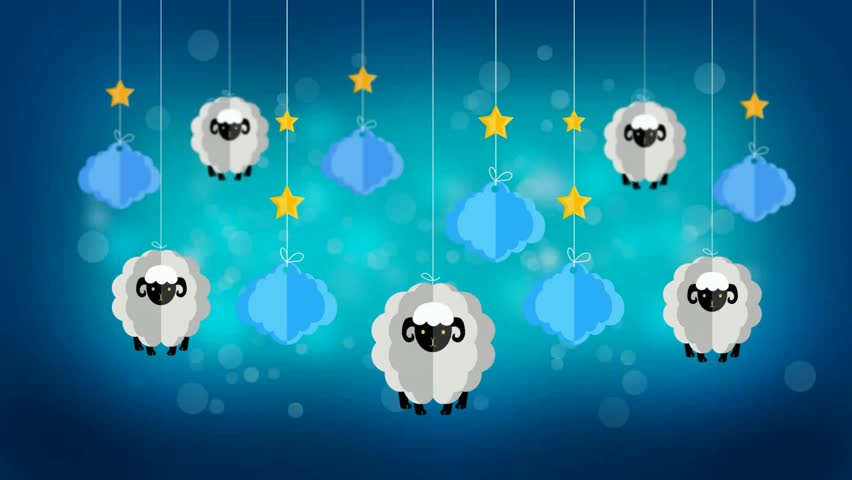 sheeps and clouds in the sky, best loop video screen background
for lullaby to put a baby to sleep, calming relaxing Royalty-Free Stock Footage #1018086892