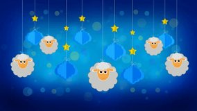 sheeps and clouds in the sky, best loop video screen background
for lullaby to put a baby to sleep, calming relaxing