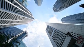 Central Business District in Singapore. Banking in Singapore is a service industry that has grown significantly in recent years. Singapore is home to over 200 banks. - Powered by Shutterstock - Get 15% off with code: PIKWIZARD15