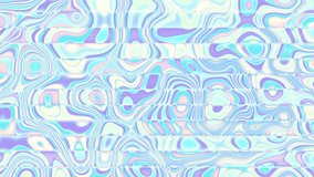 Moving random wavy texture. Psychedelic animated background. Transform abstract curved shapes. Looping footage.