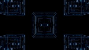 3d abstract rendered background. Technology theme. Complex details. Lines, squares and glow. - Powered by Shutterstock - Get 15% off with code: PIKWIZARD15