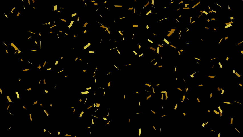 Luxury Background With Golden Falling Confetti On Dark Background Images