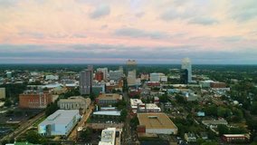 Downtown Winston Salem, North Carolina, USA Skyline Drone Aerial